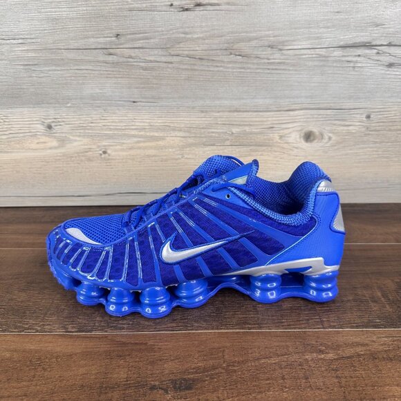 Nike Shox TL Mens Size 9.5 Hyper Royal Metallic Silver Black AV3595 400 - Picture 2 of 9